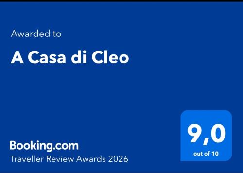 a screenshot of a casa del cico screen with a blue rectangle at A Casa di Cleo in Trieste
