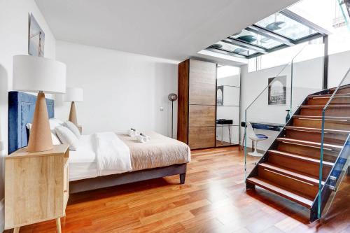 Appartement de luxe sous verrière en plein coeur du Marais