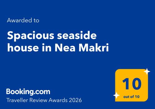 a screenshot of the house in neza market at Spacious seaside house in Nea Makri in Nea Makri