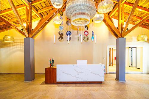 Llit o llits en una habitació de Palm Beach Resort