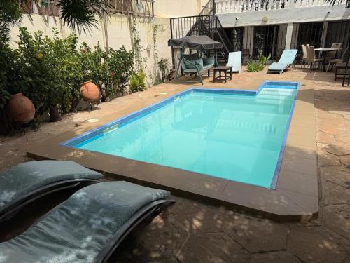 Swimmingpoolen hos eller tæt på Leander Lodge