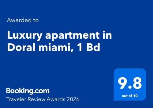 Luxury apartment in Doral miami, 1 Bd photo 10