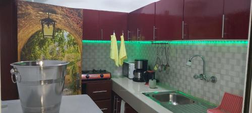 Agreable Studio Meuble tesisinde mutfak veya mini mutfak
