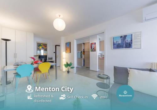 Menton City - Proche plage et Jardin Bioves - FV