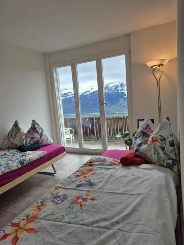 Krevet ili kreveti u jedinici u okviru objekta Ferienwohnung Suter