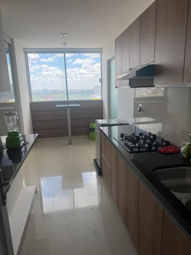 Kitchen o kitchenette sa Edificio Mirador las Américas