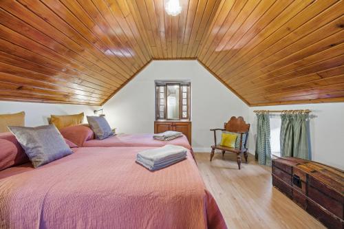 เตียงในห้องที่ Valle Paraizo