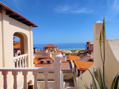 a view from the balcony of a house at Casa Chalet El Bucanero Morro Jable in Morro del Jable