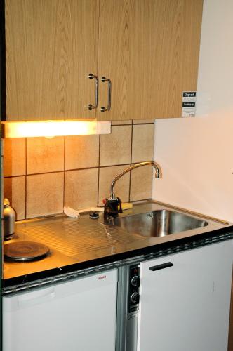 Dapur atau dapur kecil di Tysfjord Hotel