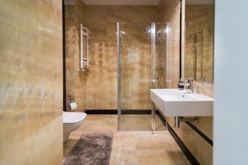Kúpeľňa v ubytovaní Apartamenty u Jacka