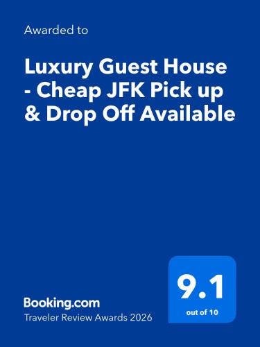 a screenshot of the lobby guest house drop off available at Luxury Guest Home - 10 Min to JFK in Jamaica