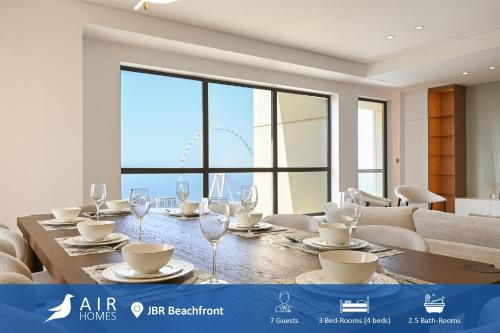 Luxury 3BR Full Sea View Bluewaters, Palm & Marina