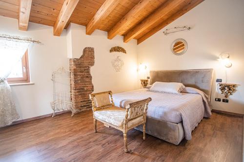 Katil atau katil-katil dalam bilik di Residence Cà di Capri