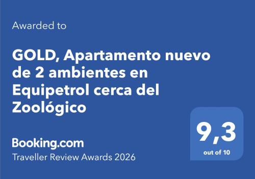 GOLD, Apartamento nuevo de 2 ambientes en Equipetrol cerca del Zoológico