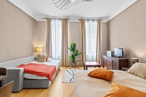 Modern 1BR Sleeps 4 - 5 min to U2 Taborstraße - Prater Nearby