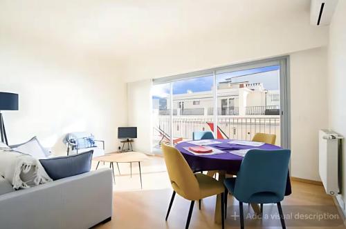 Croisette Top Floor 2BR with Bay View Balcony