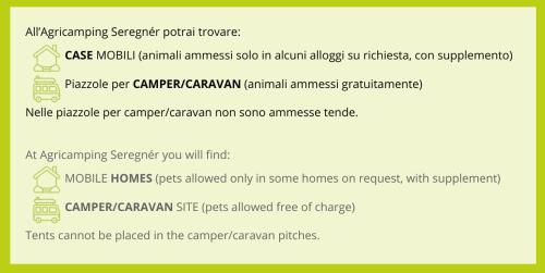 a screenshot of a page of a document at Seregnér Agricamping & Homes - Adults Only 18 in Monzambano