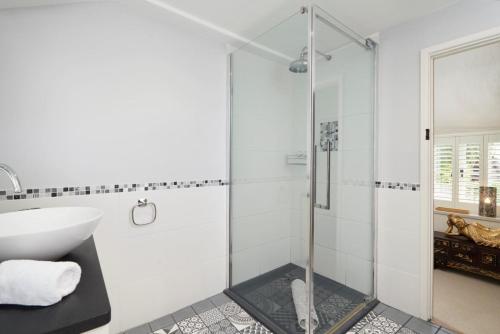a bathroom with a shower and a sink at 3 Bed in Dalwood oc-p27362 in Dalwood