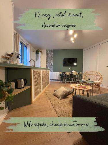 Cosy F2- Centre Caen & Abbaye