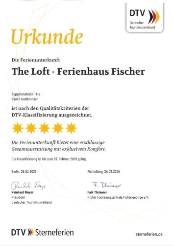 a screenshot of the left fertilizers fethmination register at FichtelLOFT Retreat-Design Loft nahe Bayreuth in Goldkronach
