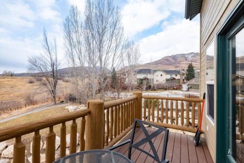 a view from the balcony of a house at Powder Mtn Retreat MH110 Near Powder Mtn Hot Tub in Eden