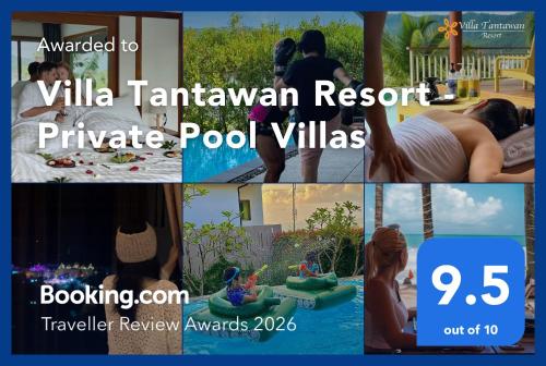 a collage of photos with a picture of a pool at Villa Tantawan Resort - Private Pool Villas in Kamala Beach