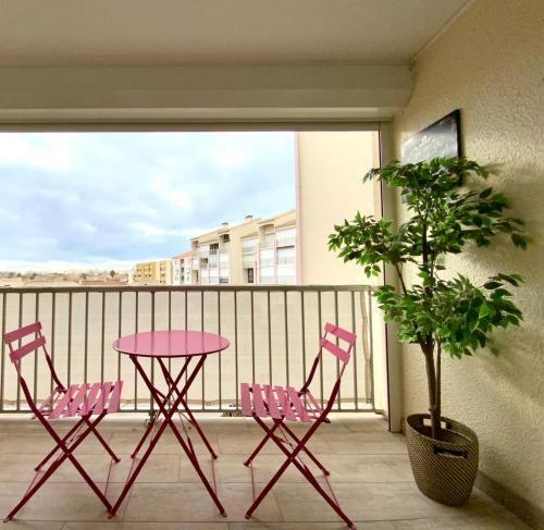 Les Saladelles 1 chambre climatisé 4 pers proche plage tout à pied