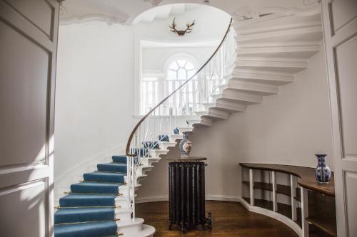 a row of stairs leading up to a balcony at Islay House in Bridgend