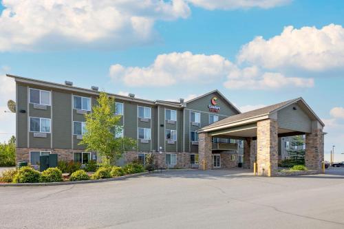 a rendering of a hotel with a parking lot at Comfort Suites Anchorage International Airport in Anchorage