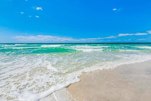 a view of the ocean from the beach at Conveniently located Gulf condo with spacious layout pool & pickleball in Seacrest