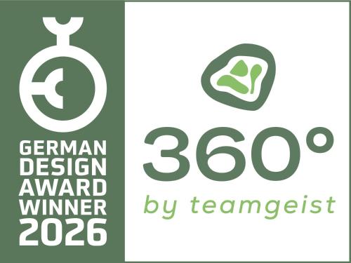 a set of logos for the german design award at 360 Grad by teamgeist Apartmenthaus - familienfreundlich - direkt am See mitten im Naturpark - Wassersportaktivitäten vor Ort in Kolberg