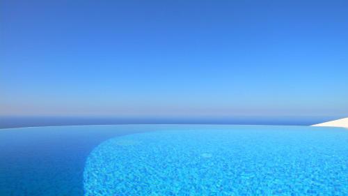 a view of the ocean from a plane at Breathtaking Panoramic Villa Sea View Infinity Pool in Tala