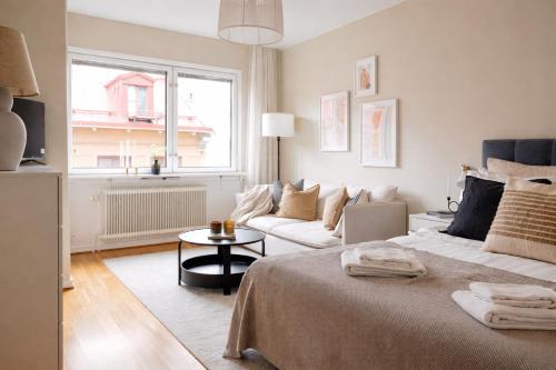 Гостиная зона в Hotel Tre Små Rum