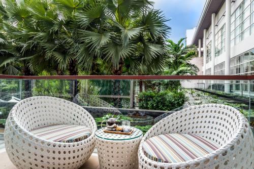 Balkoni atau teres di Pullman Bangkok King Power