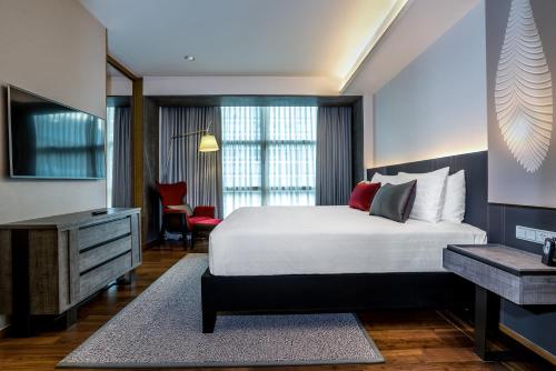 Katil atau katil-katil dalam bilik di Pullman Bangkok King Power