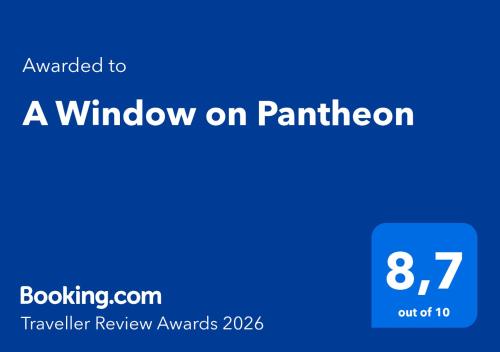 A Window on Pantheon