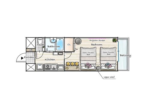 Villa Yoko Nagoya 1 Bedroom Apartment 4Guests Near Osu Kannon Station
