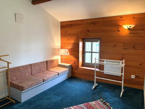 Postel nebo postele na pokoji v ubytování Gîte des oiseaux
