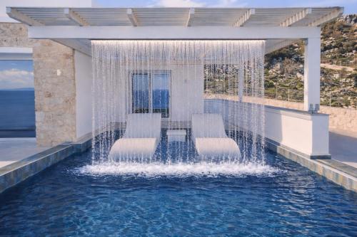 Aqua blue villa with private swimming pool