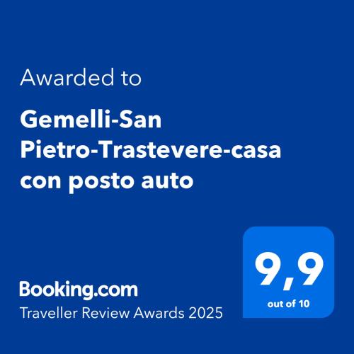 Gemelli-San Pietro-Trastevere-casa con posto auto photo 23