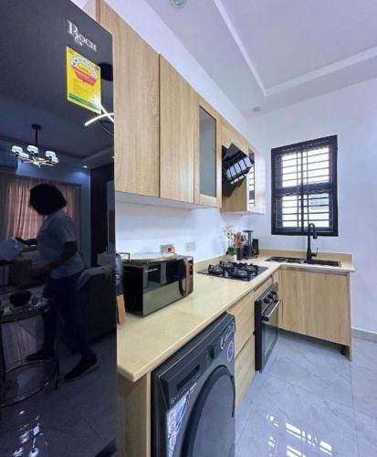 Cuina o zona de cuina de Chevy chase apartment