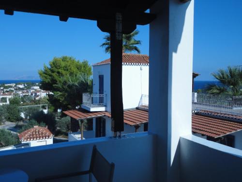 a view from the balcony of a house at 7 Islands in Spetses