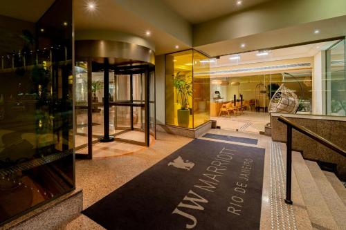 a building with a sign that says welcome to the building at JW Marriott Rio de Janeiro in Rio de Janeiro