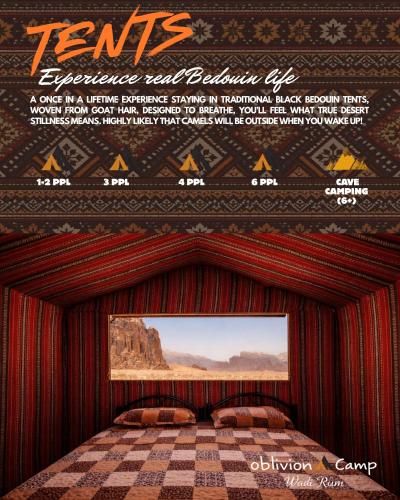 Certifikát, hodnocení, plakát nebo jiný dokument vystavený v ubytování Oblivion Camp Wadi Rum