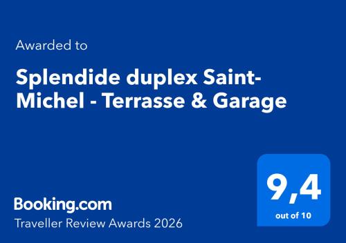 Splendide duplex Saint-Michel - Terrasse & Garage