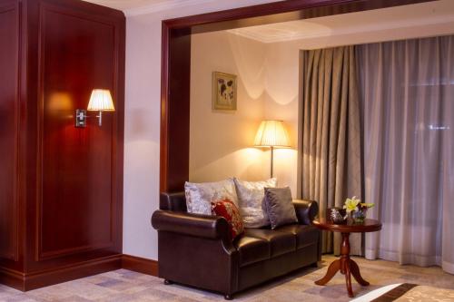 Χώρος καθιστικού στο Premium Hotel Ulaanbaatar