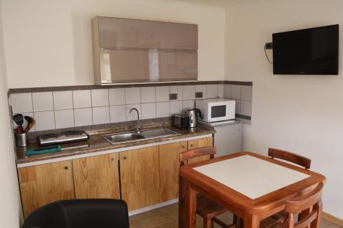 Kitchen o kitchenette sa Apart Hotel Endurance