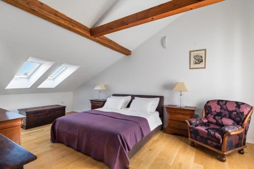 Llit o llits en una habitació de Penthouse Matkovic