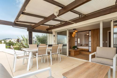 Villa Bamboo terrasse parking Port Nature Village Naturiste