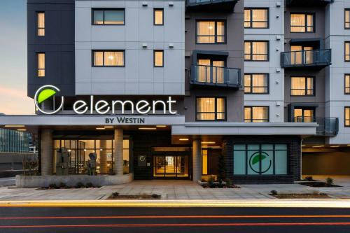 a building with a sign on the front of it at Element Seattle Downtown in Seattle
